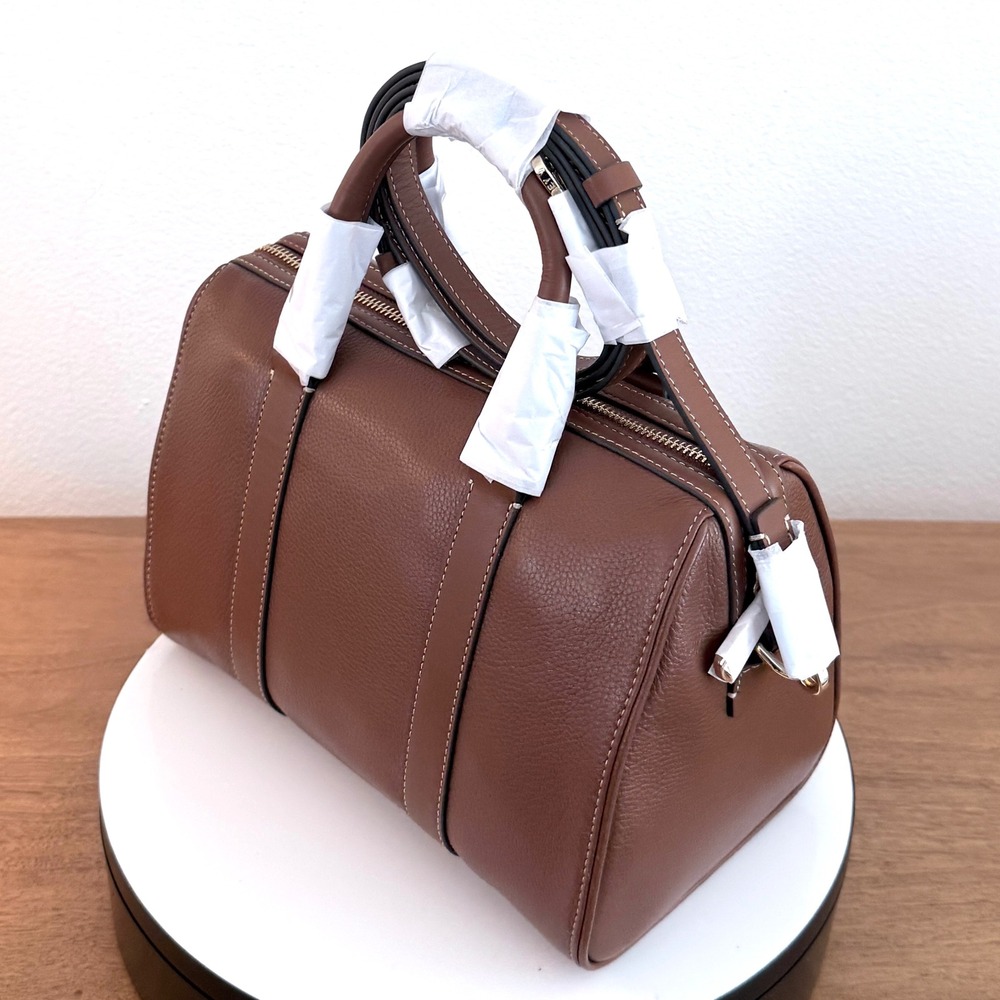 Radley London Noble Alley Medium Brown Leather Satchel Crossbody Bag NEW
